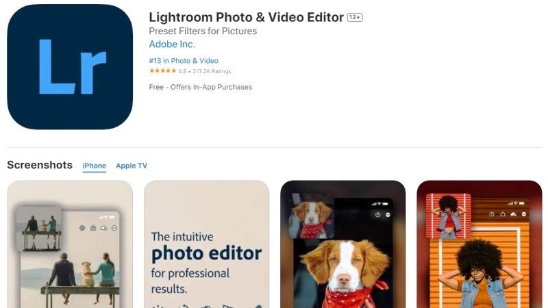 Adobe Lightroom лучшее приложение для исправления размытых изображений на iphone ipad