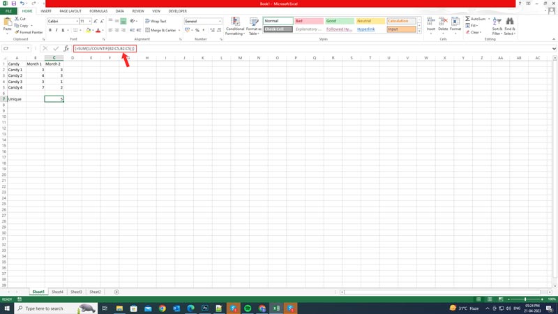 Excel How To Count Unique Values 2023 