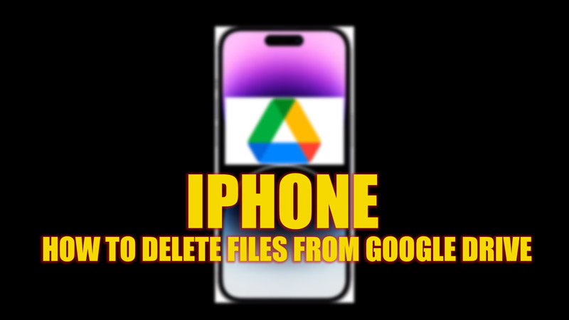 iPhone: How to remove files from Google Drive