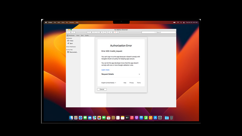 Mac «OAuth 2.0, ошибка 400» в Apple Mail (2023 г.) • Uzaz