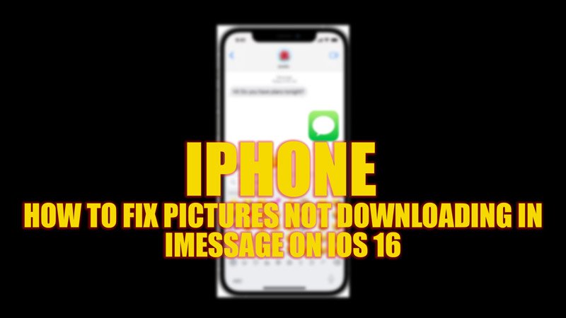 Fix: Pictures not downloading on iMessage error
