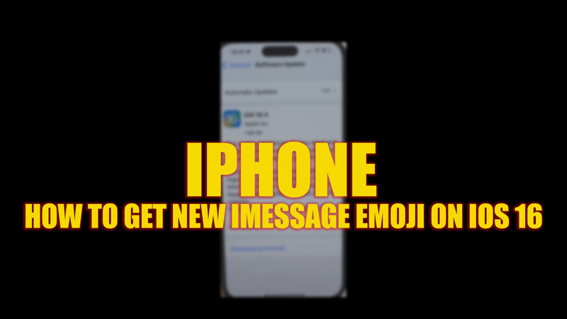 Get new iMessage Emojis on iOS 16