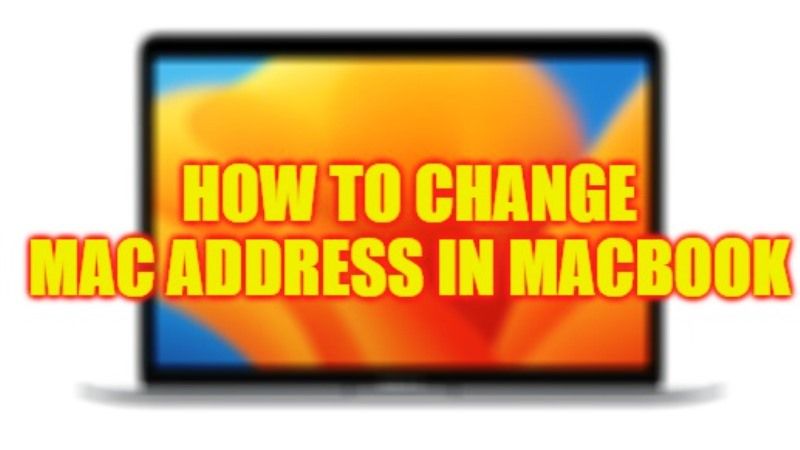 change mac address macbook