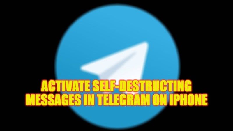 how to enable self-destructing messages in telegram on iphone