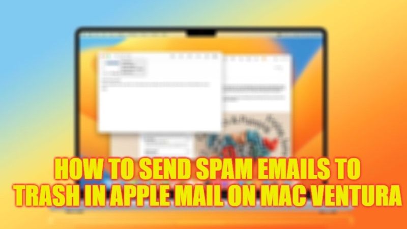 how to send spam emails directly to trash in apple mail on mac ventura