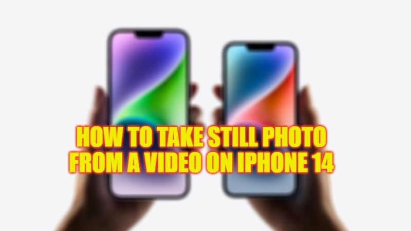 как сделать фото из видео на айфон 14