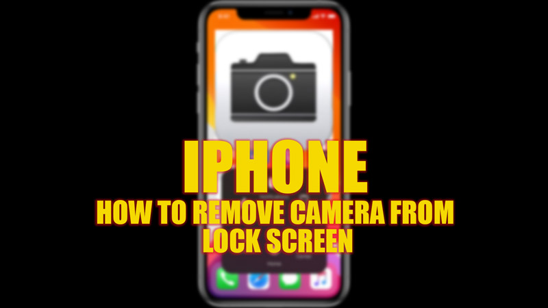 iPhone: How to remove Camera from lock screen