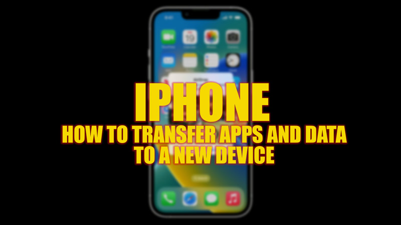 transfer apps data to new iphone