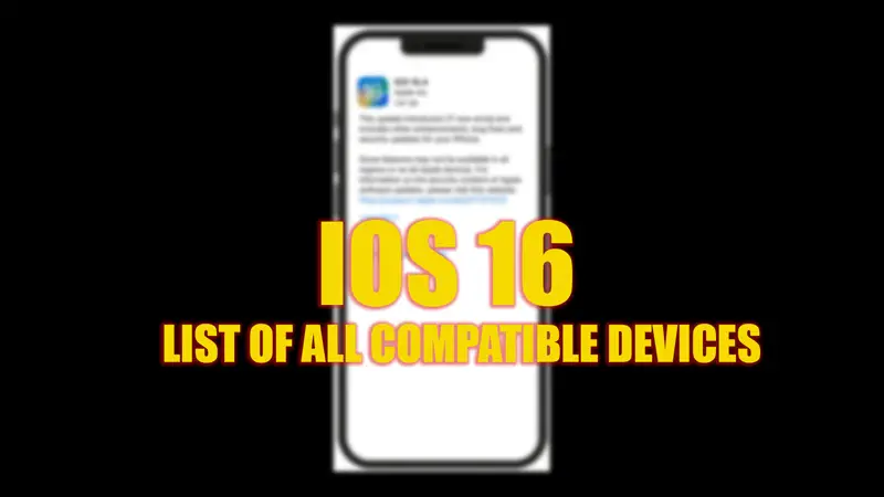 Список всех совместимых с iOS 16 устройств