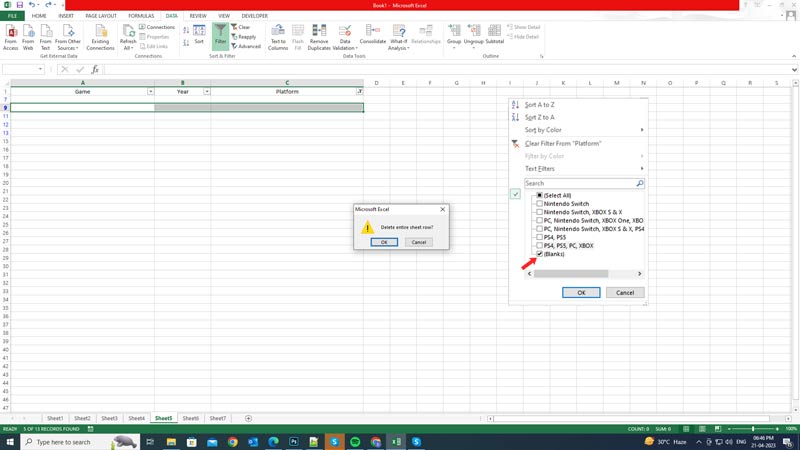 Excel: How to Remove Empty/Blank Rows (2023)