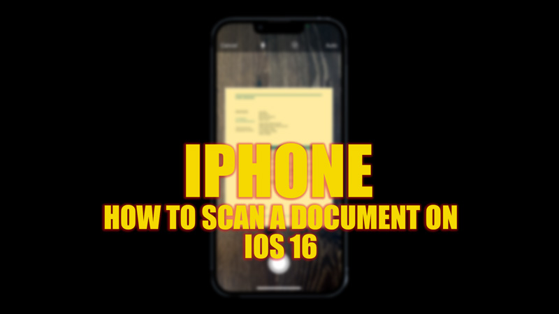 iPhone: How to Scan a Document on iOS 16