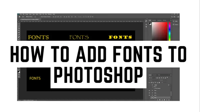 Photoshop: How to Add Fonts
