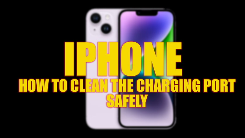 how to clean out charging port in iphone 15 pro max