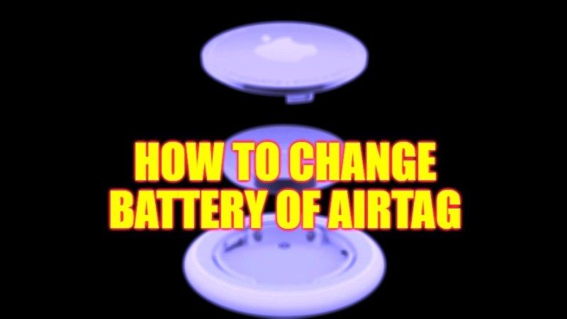 how to change battery of airtag