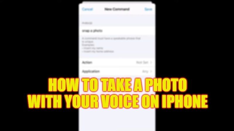 как сделать фото голосом на айфон