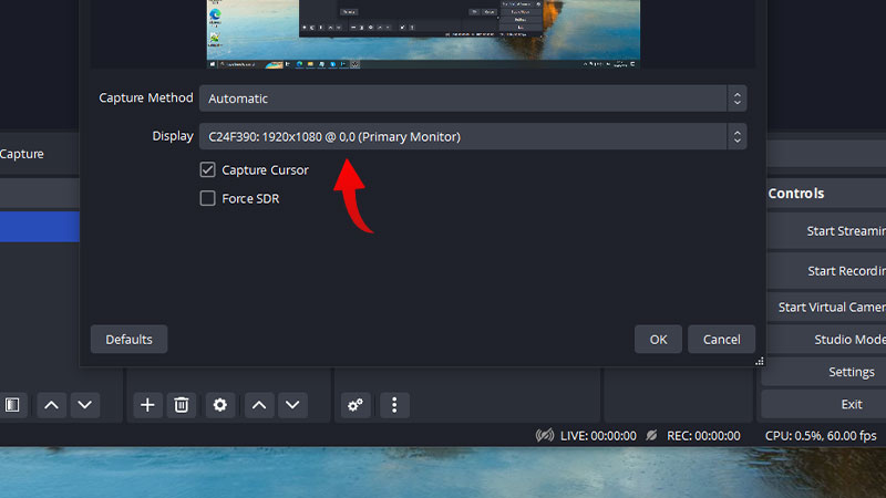 obs for screen recording