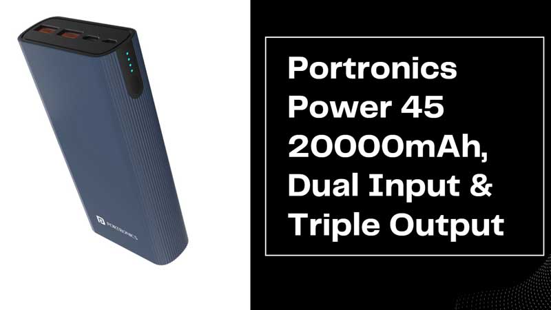 Buy Portronics POWER 45 Power bank 20000mah 45W PD output Fast Charge