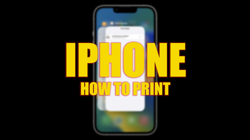 iPhone: How to Print a File