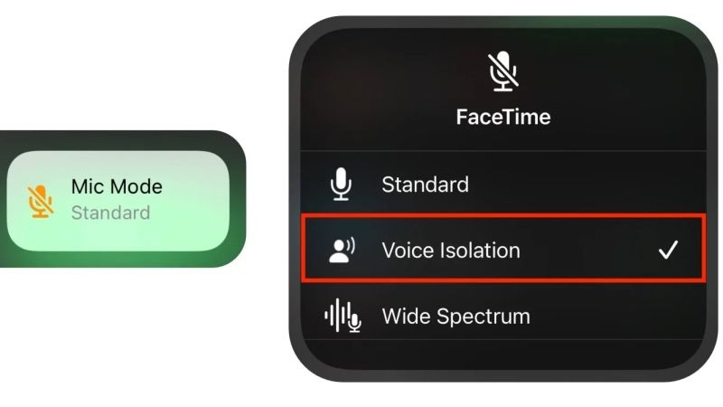 включить изоляцию голоса на айфоне через фейстайм