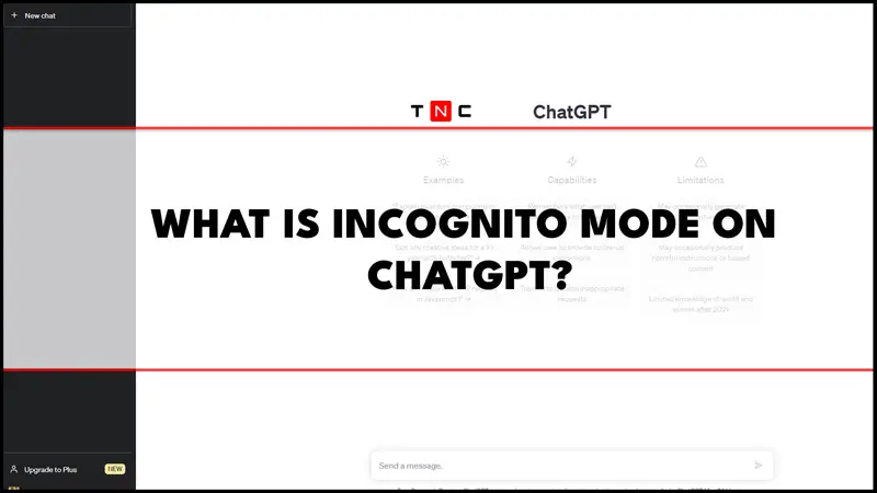 ChatGPT Incognito Mode