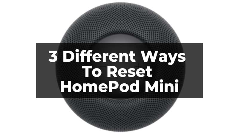 Reset HomePod Mini