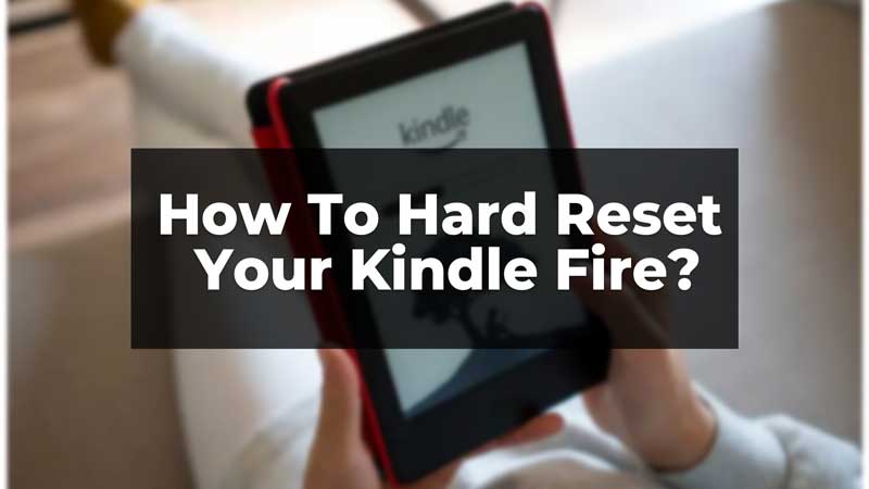 Сброс вашего Kindle Fire