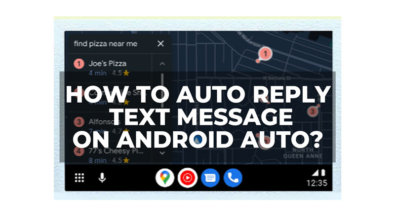 Текстовое сообщение автоответчика на Android Auto
