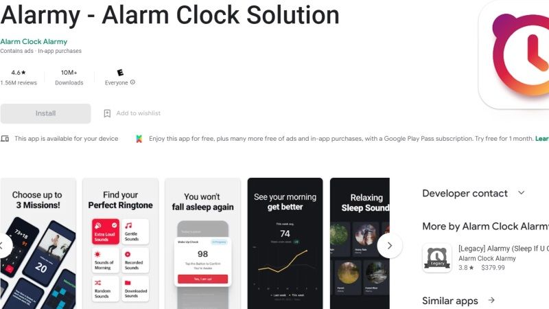 лучшие приложения для будильника Alarmy