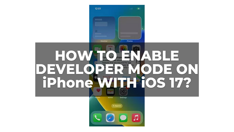 Включить режим разработчика на iPhone с iOS 17