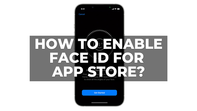 comment mettre son face id sur app store