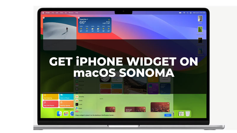 Get iPhone Widget on macOS Sonoma