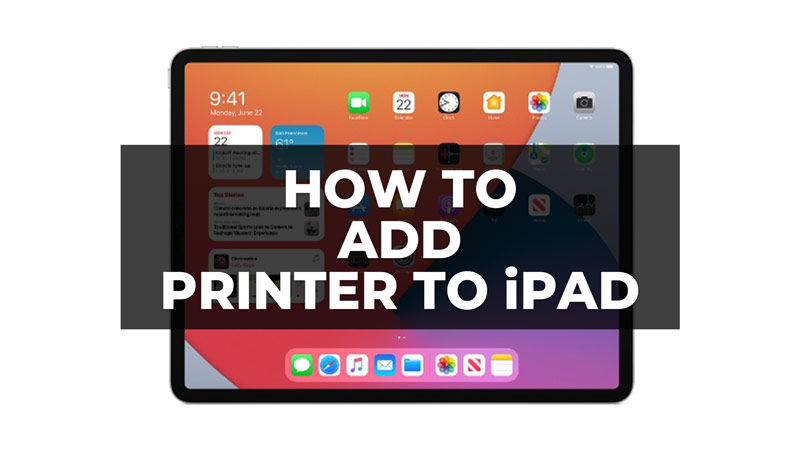 how to add canon pixma printer to ipad