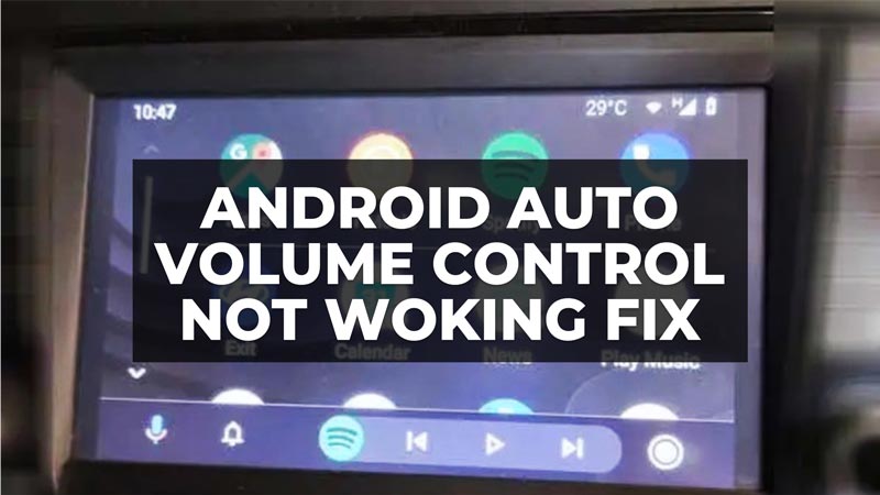 how to fix android auto volume control not working