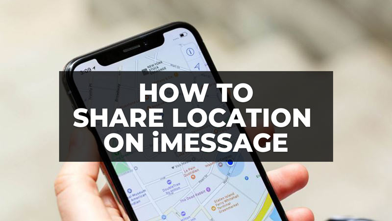 how to share location on imessage