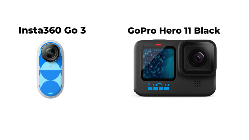 Insta360 Go 3 против Go Pro Hero 11 Black