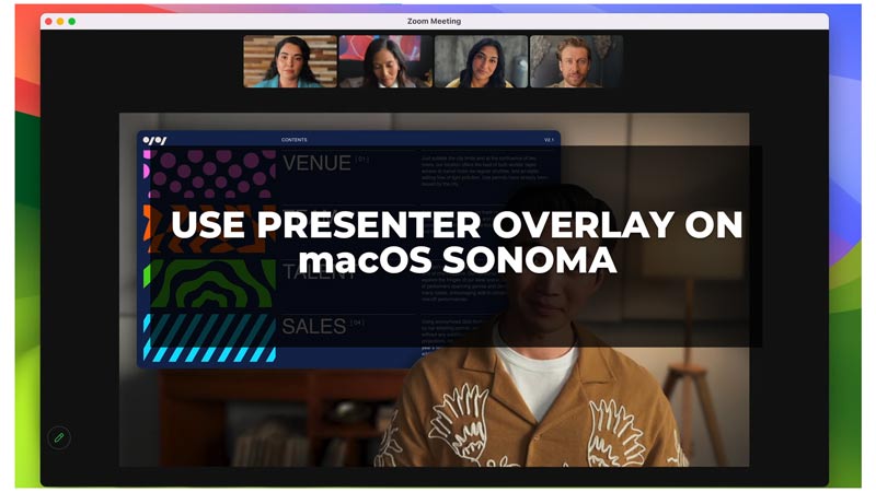 Presenter Overlay on macOS Sonoma