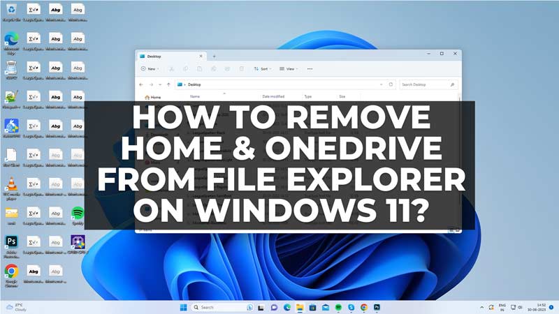 Как удалить Home и OneDrive из проводника Windows 11