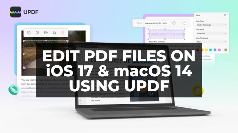 edit PDF Files on iOS 17 and macOS 14 using UPDF