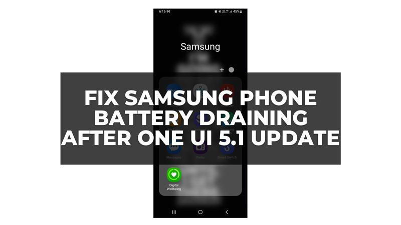 Fix Samsung Phone Battery Draining after One UI 5.1 Update