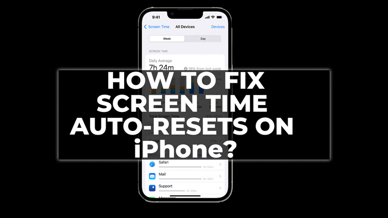 How to fix Screen Time Auto-Reset on iPhone?