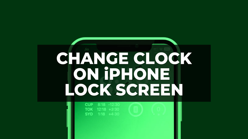 how to change clock on iphone lock screen on ios 14
