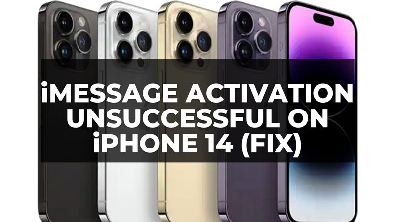 how to fix imessage activation unsuccessful iphone 14