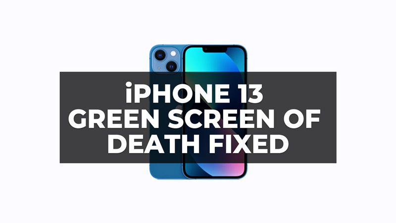 как исправить зеленый экран смерти айфон 13