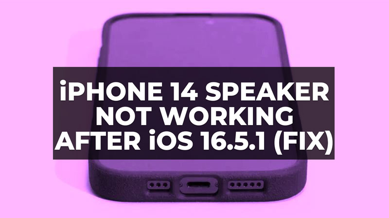 как исправить динамик iphone 14, не работающий после ios 16.5.1