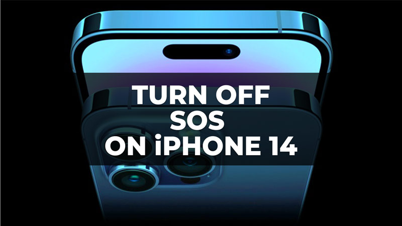 how to turn off sos on iphone 14