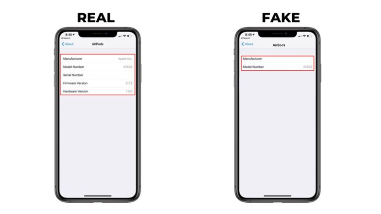 airpods pro 2 fake check