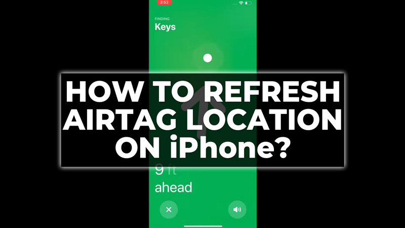 Обновить местоположение AirTag на iPhone