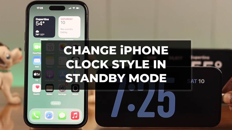Изменить стиль часов iPhone в режиме ожидания