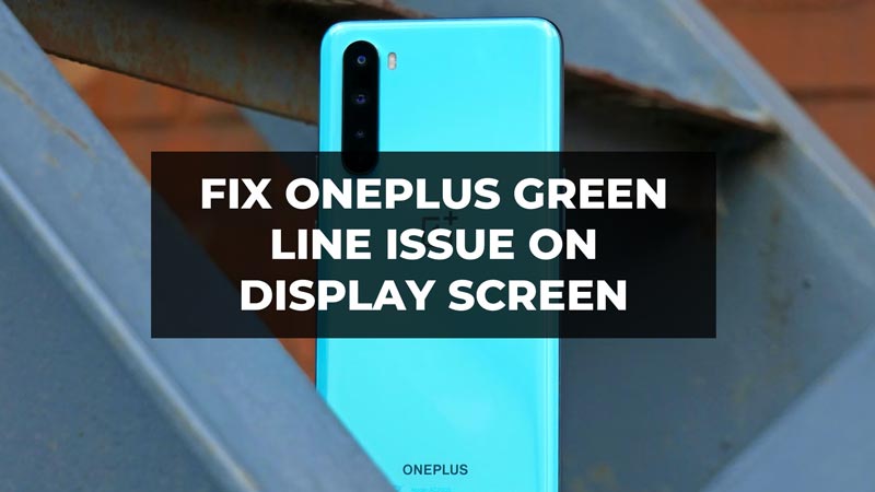 Исправить проблему с зеленой линией OnePlus на экране дисплея