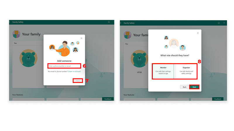 add family members to xbox account